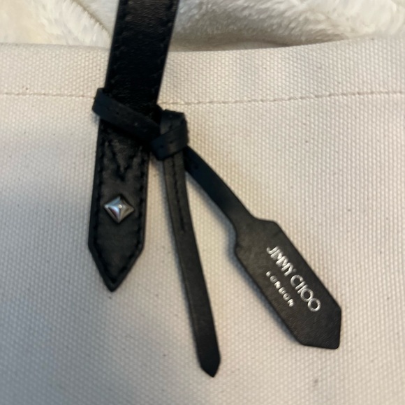 Jimmy Choo Large Canvas Tote - Picture 5 of 10